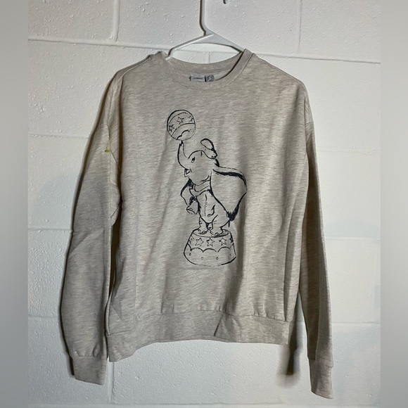 Disney dumbo small Gray Sweater with Elephant Design - Picture 1 of 3